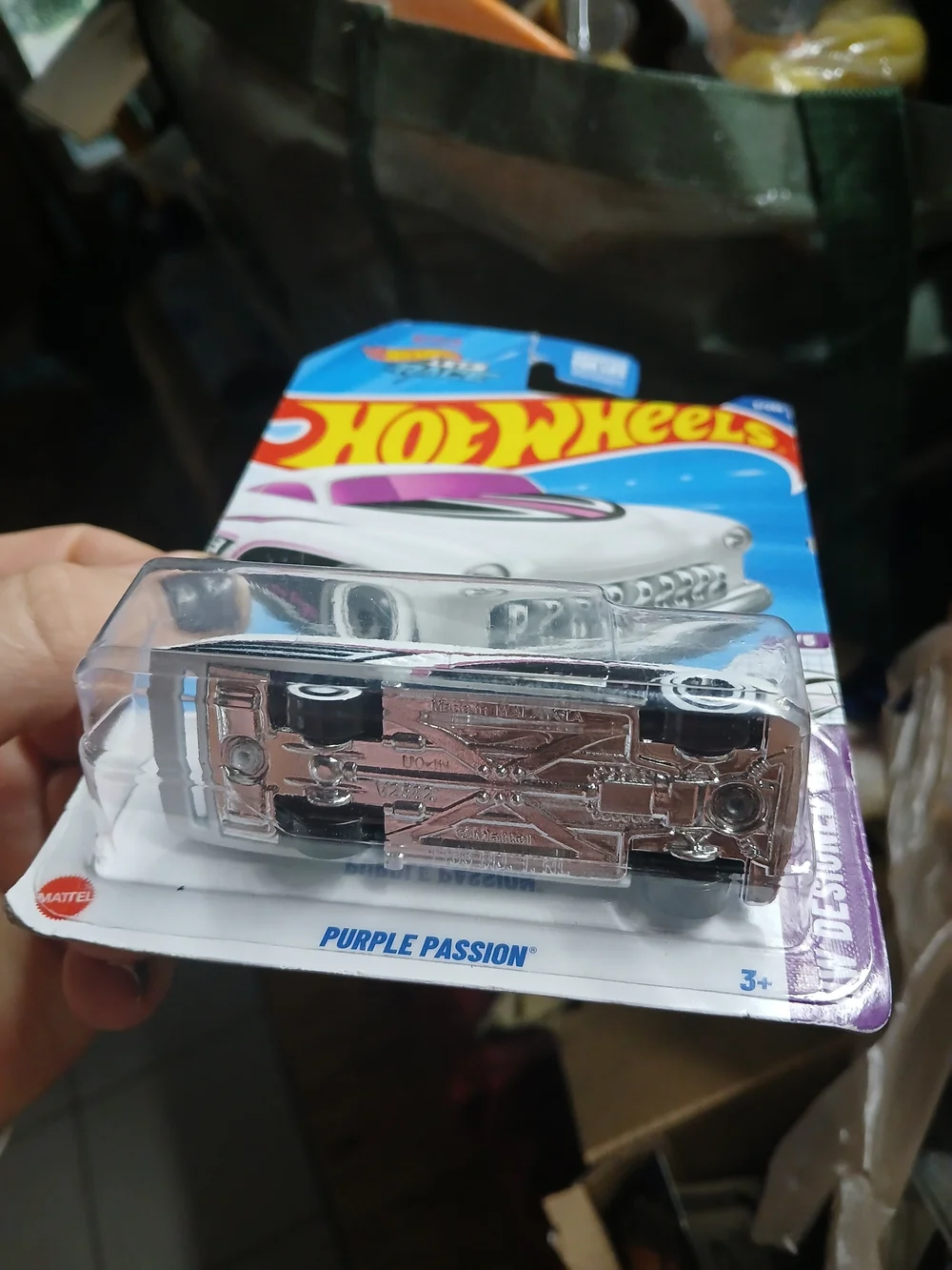 white Hot Wheels Purple Passion (ebay.com) from the 2025 